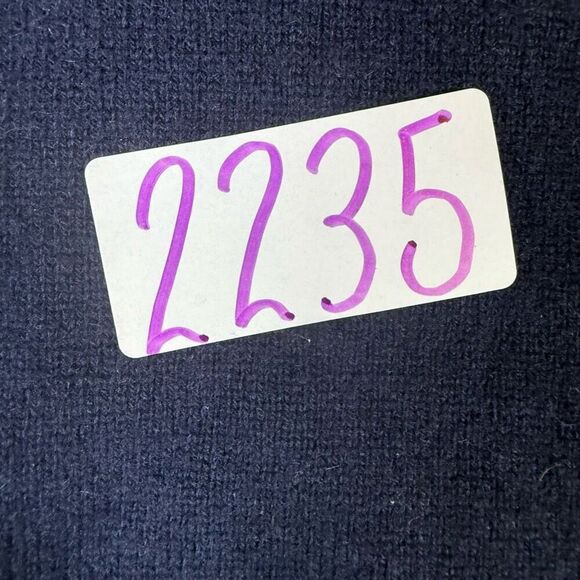 Peter Millar Mens Large 100% Luxe Cashmere Sleeveless Sweater Vest Blue V Neck - Picture 7 of 7